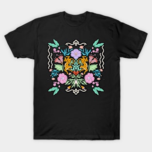 Emerald Wilderness: A Symmetrical Nature’s Dance T-Shirt